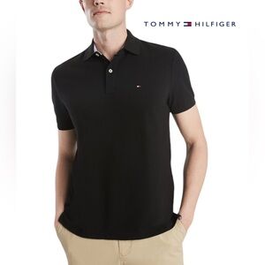 Tommy Hilfiger EUC Men’s Pique Polo Shirt Black XXL